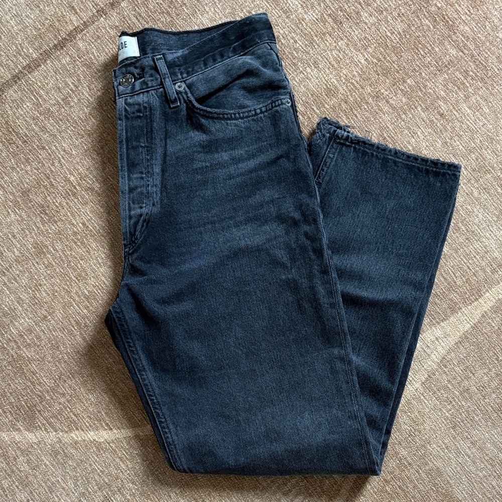 Agolde Black Parker Jeans size 26 & 27 color Hitch